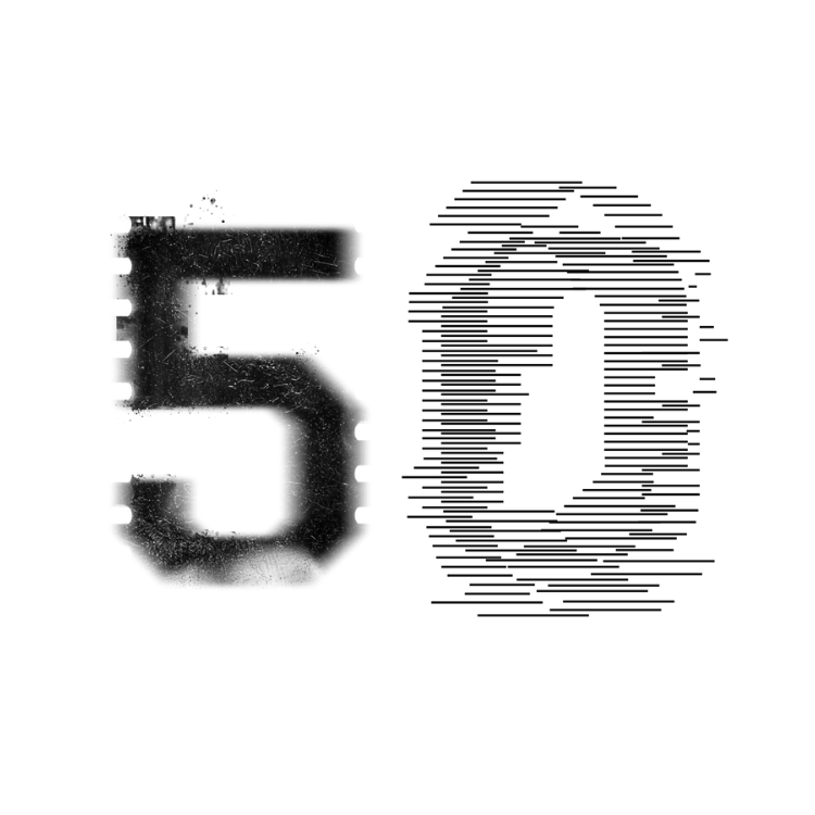 Logo de Sporobole avec le nombre 50 pour le 50e anniversaire